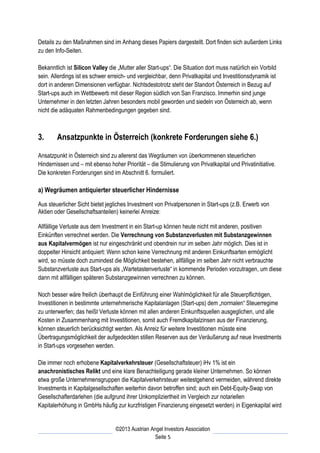 Forderungskatalog   austrian angel investor association - 13.04.2013