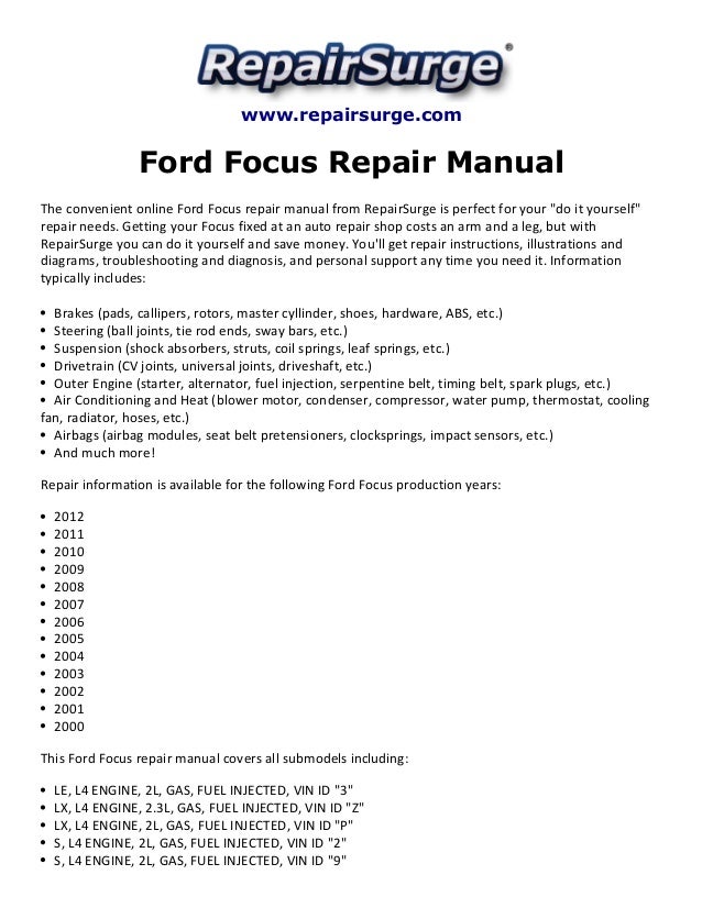 2003 ford focus zx3 owners manual