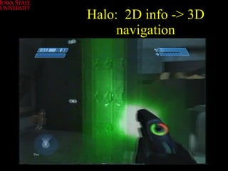 Halo:  2D info -> 3D navigation 