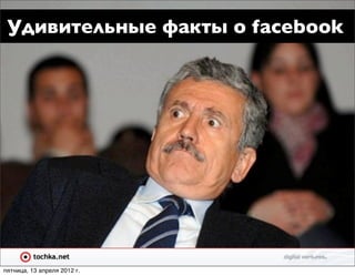 Удивительные факты о facebook




пятница, 13 апреля 2012 г.
 