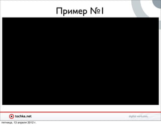 Пример №1




пятница, 13 апреля 2012 г.
 