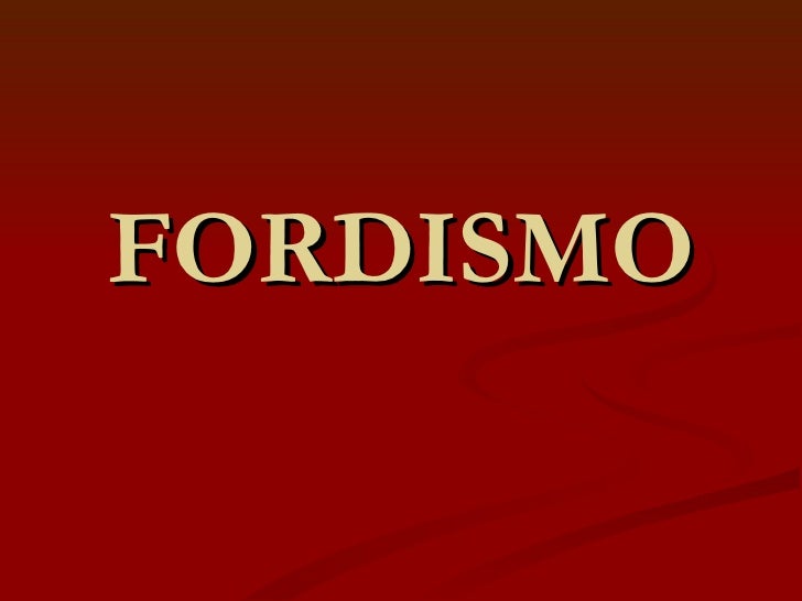 FORDISMO 