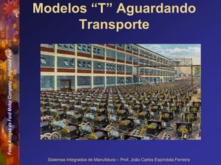Fotos
Antigas
da
Ford
Motor
Company
–
Highland
Park
Sistemas Integrados de Manufatura – Prof. João Carlos Espíndola Ferreira
Modelos “T” Aguardando
Transporte
 