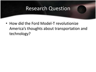 Ford model t | PPTX