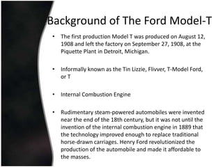 The "Model T Moment" – Ford'S Gamble And Its Potential Impact. - ypp4lph