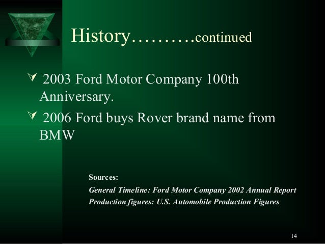 Ford Motors Company