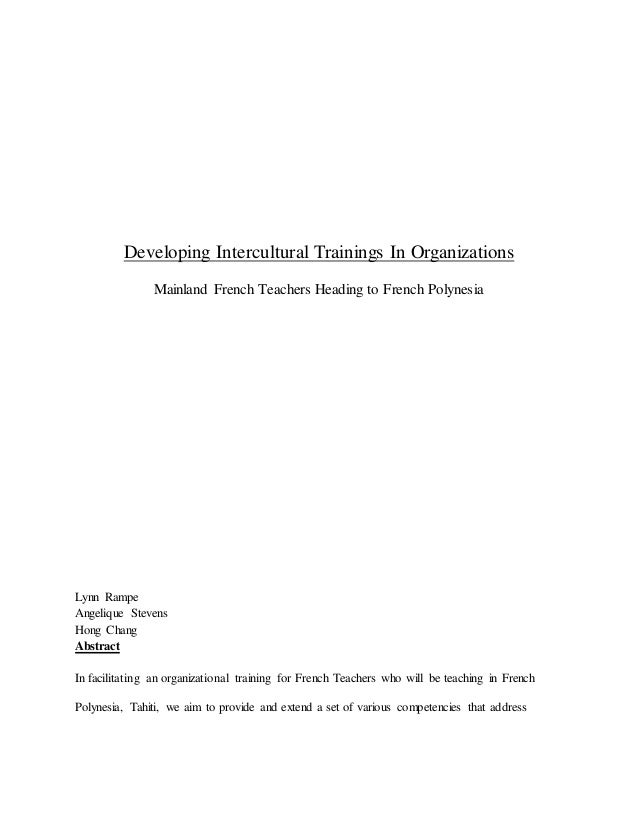 ICC Training Paper