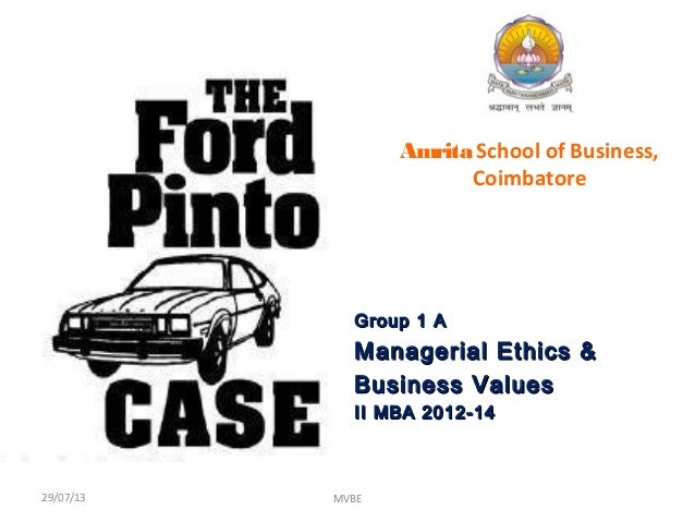 Ford pinto case study analysis