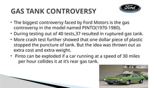 Pinto Exploded FORD PRESENTATION Company Profile & Business Analysis in India.pptx
