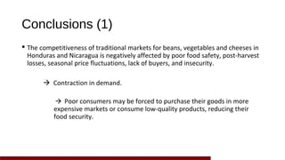 Traditional markets for poverty reduction and food security: Exploring policy options in Honduras and Nicaragua