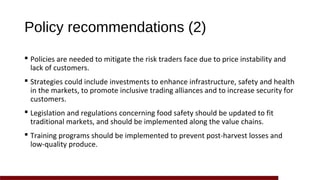Traditional markets for poverty reduction and food security: Exploring policy options in Honduras and Nicaragua