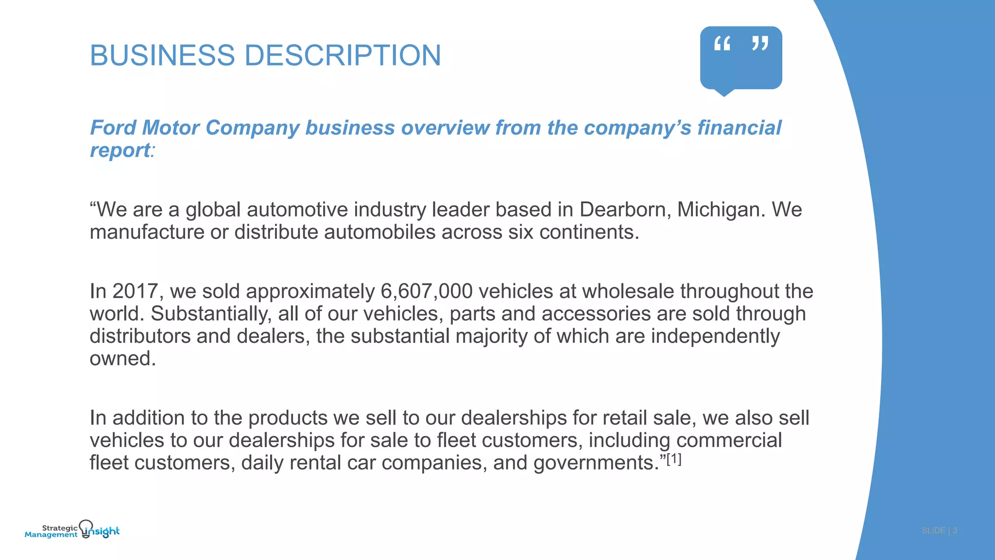 Ford SWOT Analysis 2018 | PDF