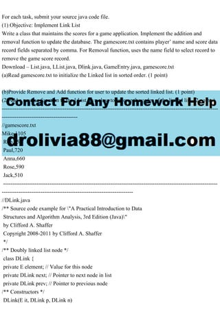 For each task, submit your source java code file.(1) Objective Im.pdf