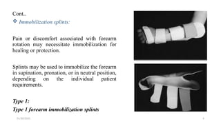 Forearm based and hand-finger-thumb orthosis | PPTX