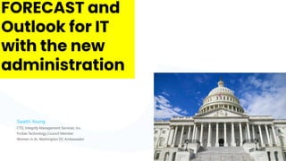 1
Page
Presentation 2021 By Swathi Young
Swathi Young
CTO, Integrity Management Services, Inc.
Forbes Technology Council Member
Women in AI, Washington DC Ambassador
 
