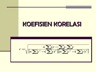 KOEFISIEN KORELASI 