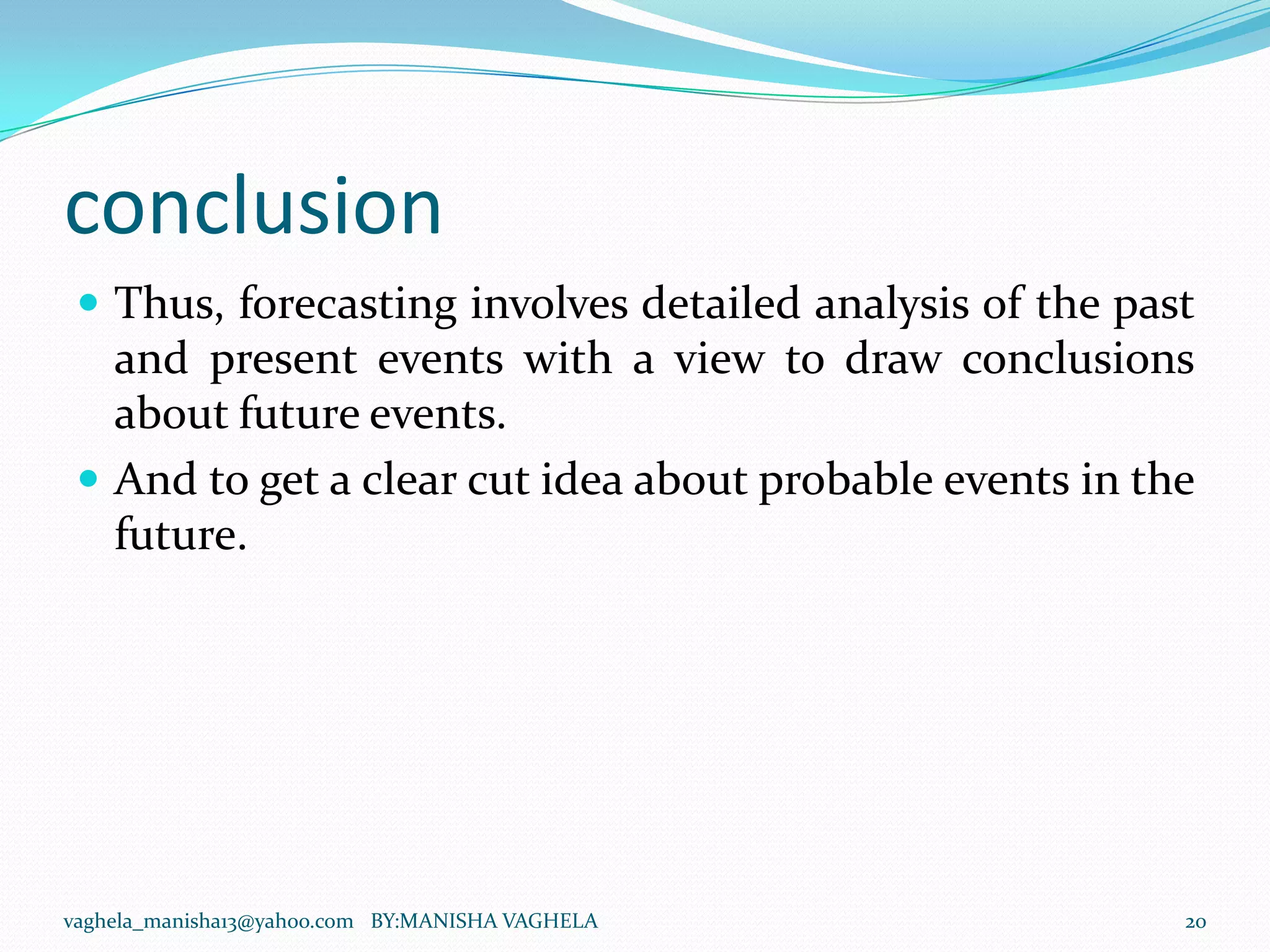Forecasting Ppsx Forecasting Ppsx
