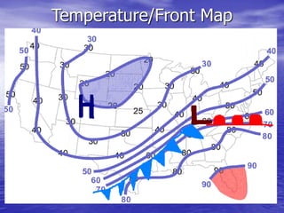 Temperature/Front Map
 