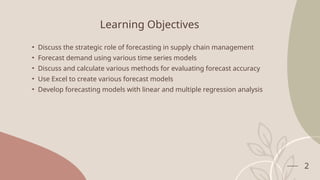 module 2 forecasting - module 2 forecasting learning... Forecasting All Slides Covered for .pptx