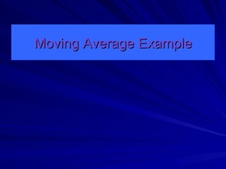 Moving Average Example 