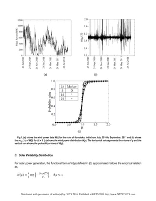 Forecasting and scheduling of wind and solar power generation in india ...