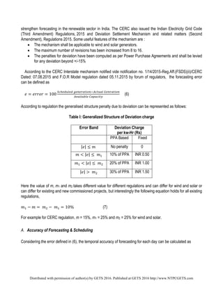 Forecasting and scheduling of wind and solar power generation in india ...