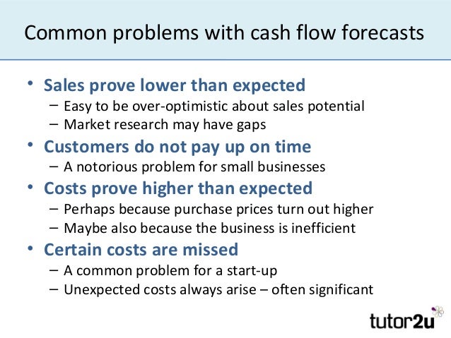 forecasting cash flows projected cash flows