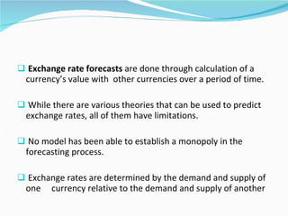 Forecasting exchange rates 1 | PPT