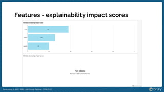 Forecasting in AWS - AWS User Group Padova - 2024-02-01
Features - explainability impact scores
 