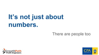 It’s not just about
numbers.
There are people too
20
 