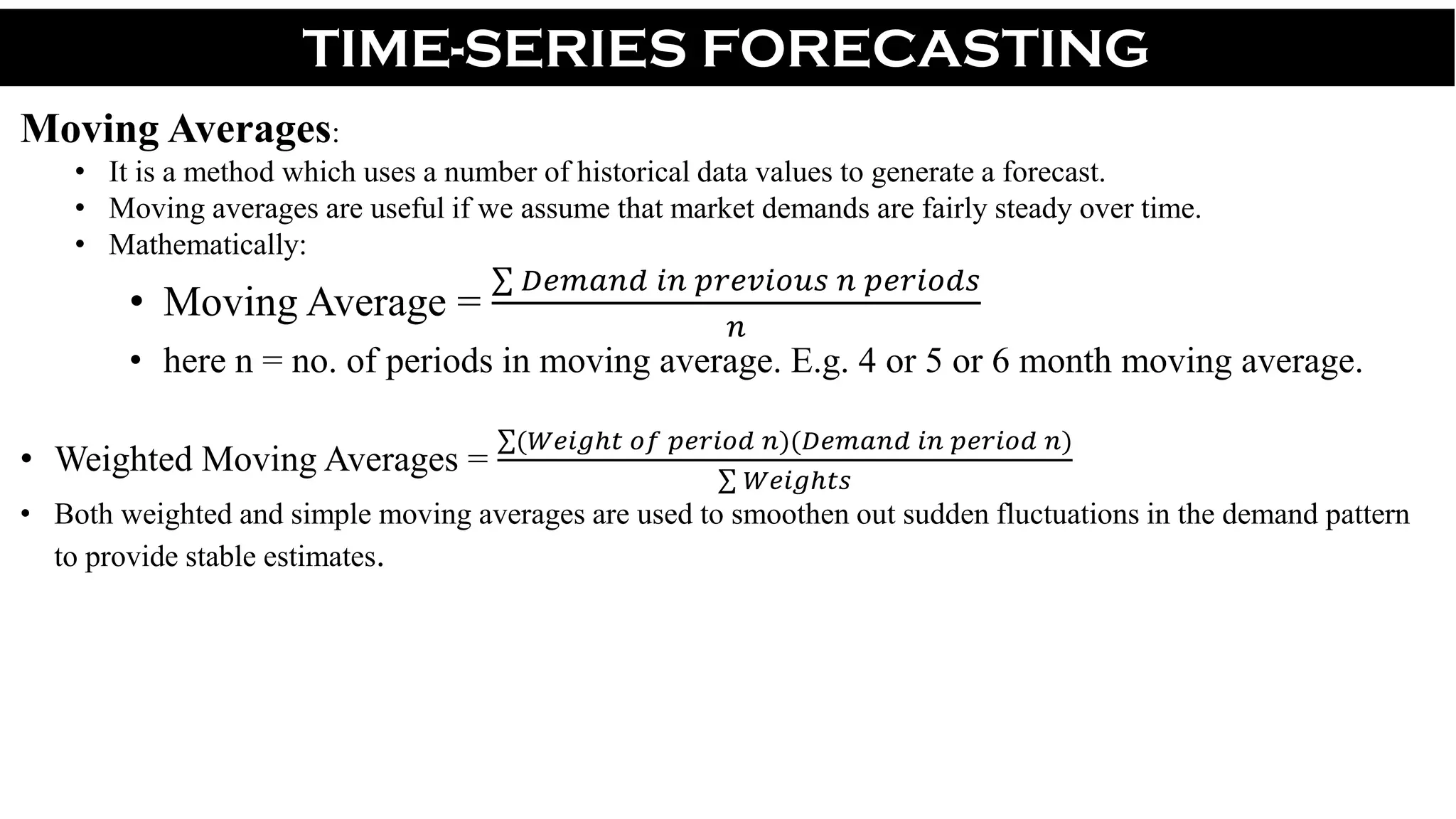 Forecasting Methods PPT