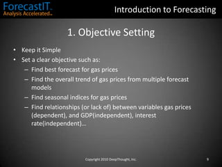 ForecastIT 1. Introduction to Forecasting | PPTX