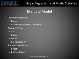 Estimating a line which minimizes the errors between actual data points and model estimates