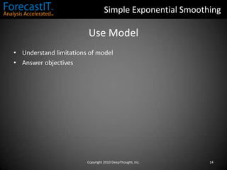 Data exhibits pattern such as trend, seasonality, cyclicalityCopyright 2010 DeepThought, Inc.3