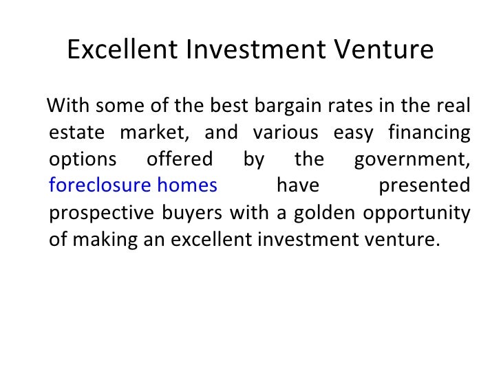 Is foreclosure my best option