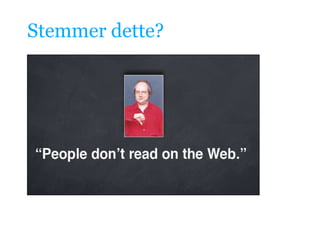 Stemmer dette?