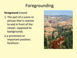 Foregrounding | PPT