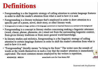 foregrounding and it's types | PDF