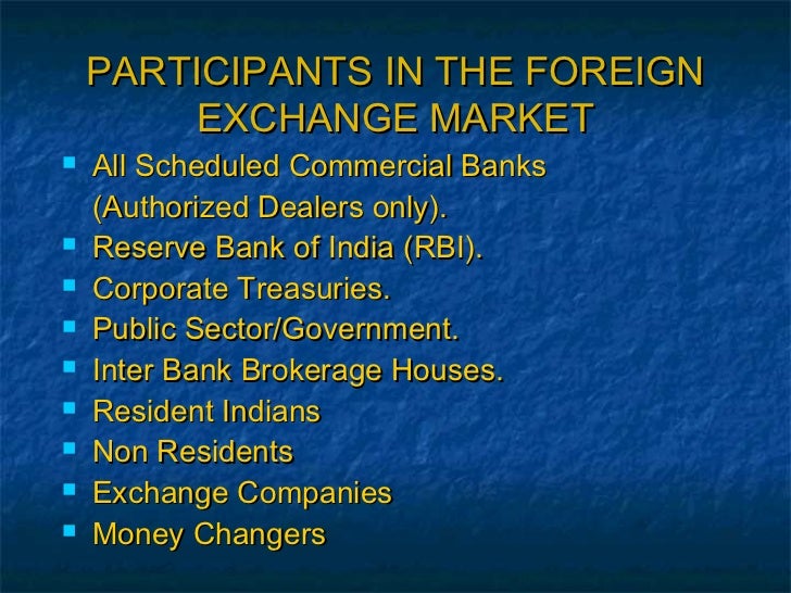 Foreign exchange dealers