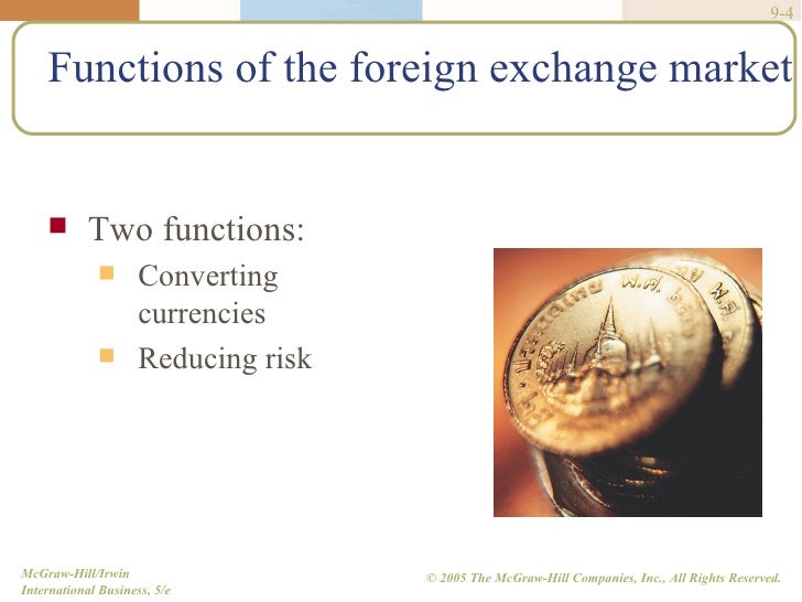 Functions of foreign exchange market