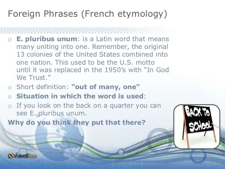 Foreign Phrases that are commonly used in the English language