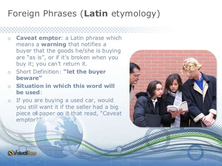 Foreign Phrases that are commonly used in the English language