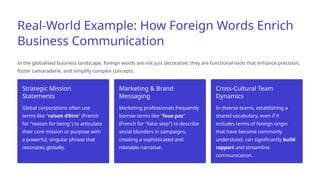 Foreign Words in Communication Skills: Enhancing Your Language Power | PPTX