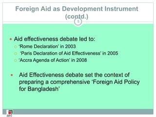 Foreign Aid Example Kit A prentation on Foreign Aid and Bangladesh Economy.ppt