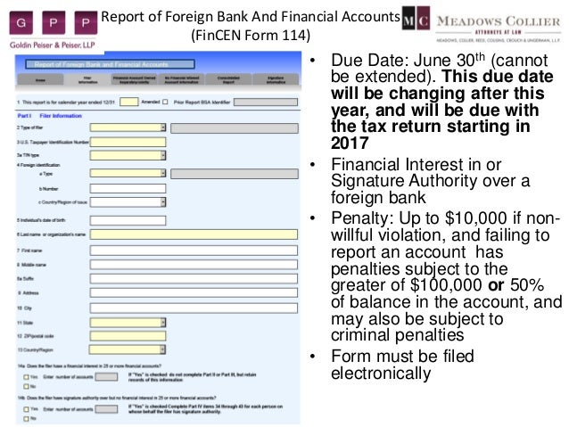 Reporting Requirements for US Citizens with Foreign Assets