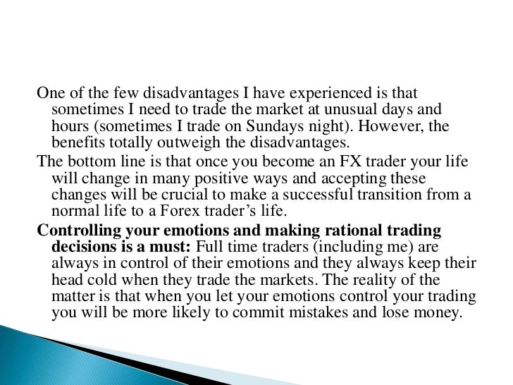 Life forex trading