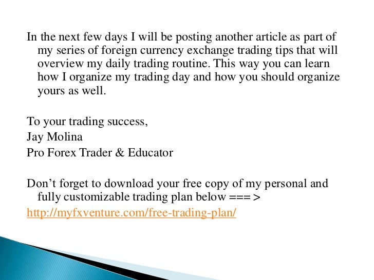 Jay wayne forex
