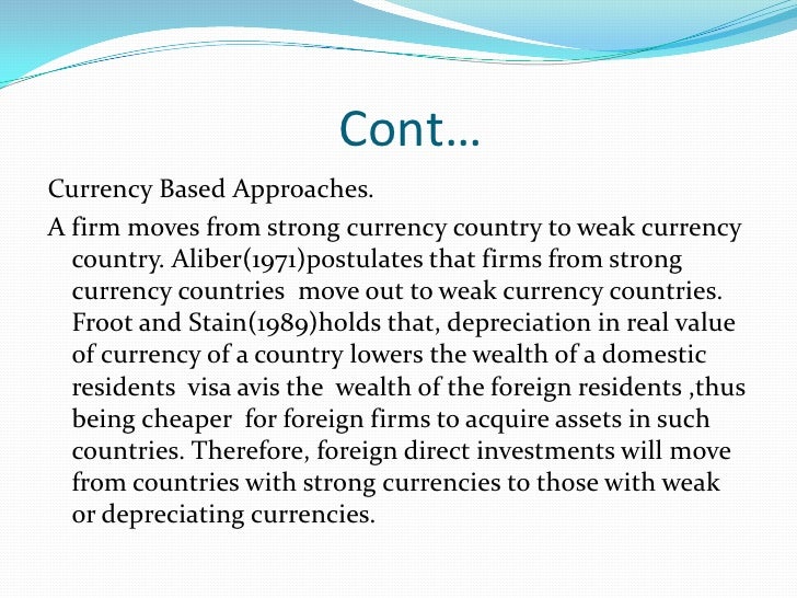 Foreign direct investment