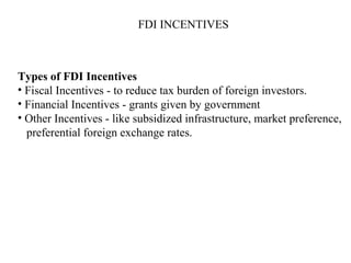 Foreign direct investment | PPT