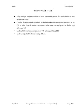 Foreign direct investment in india an analytical study | PDF